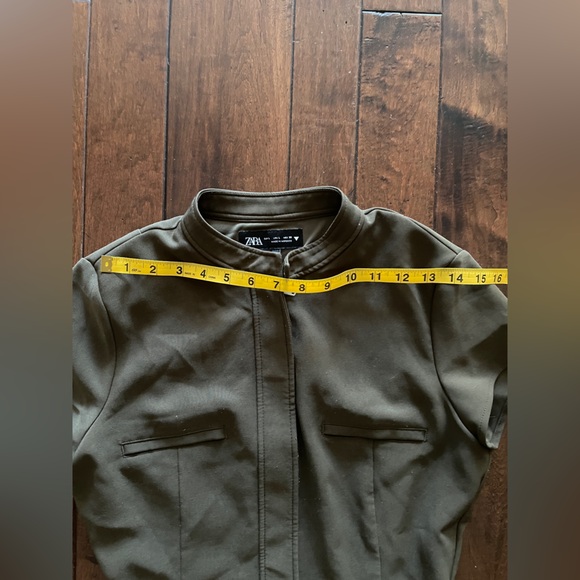 ZARA Button Down Short Sleeve Mini Dress - Picture 12 of 12